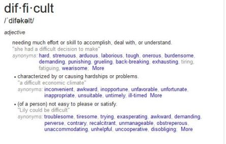 Difficult